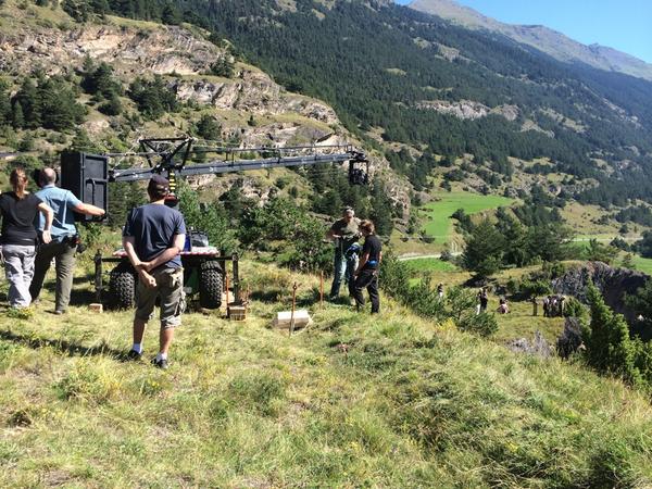 Tournage à Val Cenis