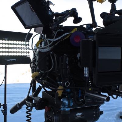 Projecteur 4LIGHT, tournage à Chamonix