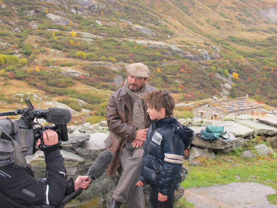 Mehdi et Félix en tournage à l'Ecot