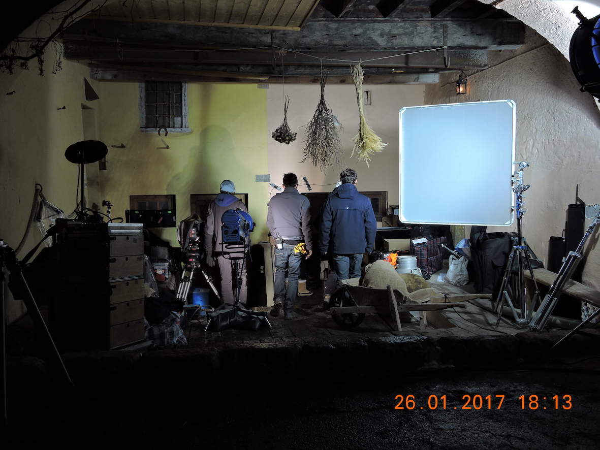 Tournage en fin d'après midi