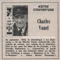 Notre couverture - Charles Vanel - Télé 7 Jours